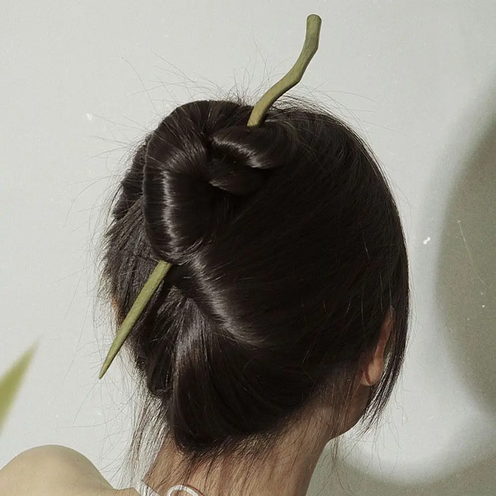 

Antique Headdress Cheongsam For Women Disk Hair Hanfu Hair Accessories Chinese Style Hair Fork Hairpin Wooden Hair Stick