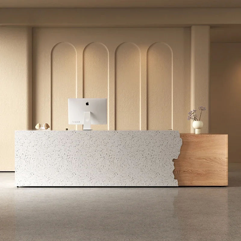 

Cash Register Reception Desks Checkout Counter Front Desk Modern Reception Desks Simple Design Office Furniture Recepción LLRD