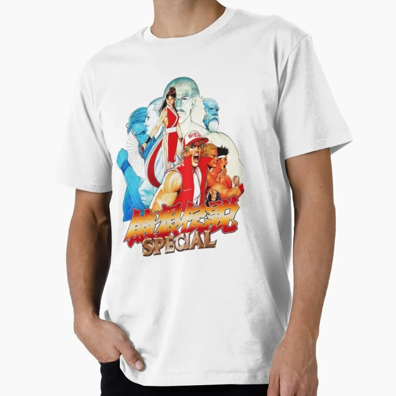 

Fatal Fury Special Street Fighter Retro Combat Gift t shirt Arcade game Graphic Tee 100% cotton Y2K Clothes All size Tops S-6XL