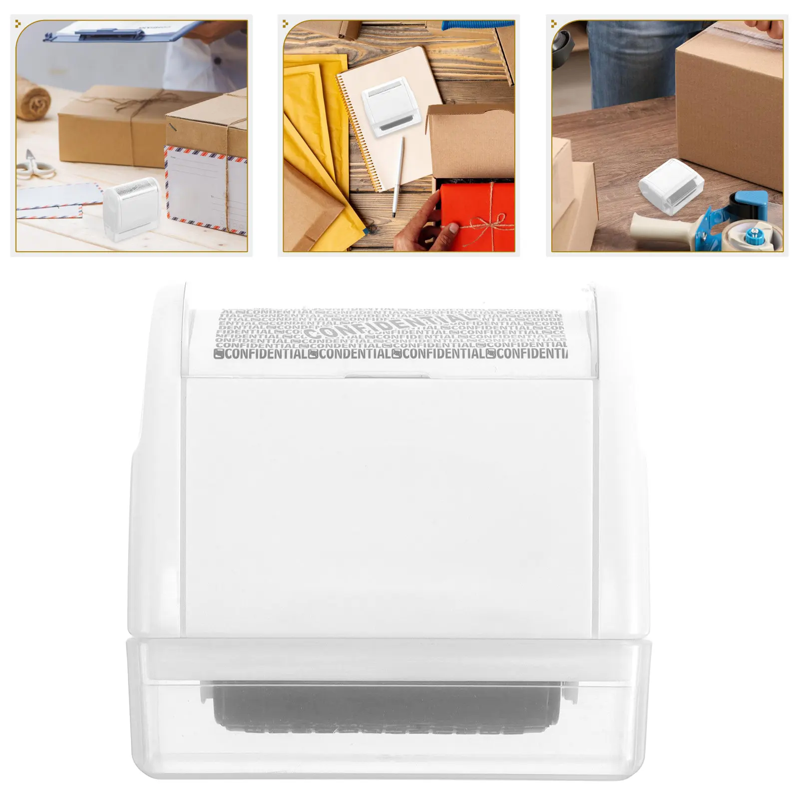 Privacy Protection Confidentiality Roller Stamp Secure for Shipping Labels Identity Theft Prevention