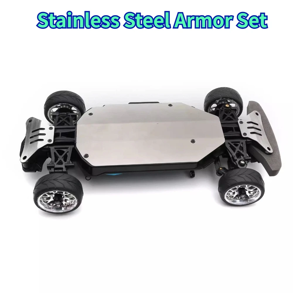 Metal Chassis Armor Guard Plate 3Pcs Set 1/10 RC Car For Tamiya TT02 Custom Bottom Protection Upgrade Replacement Accessories