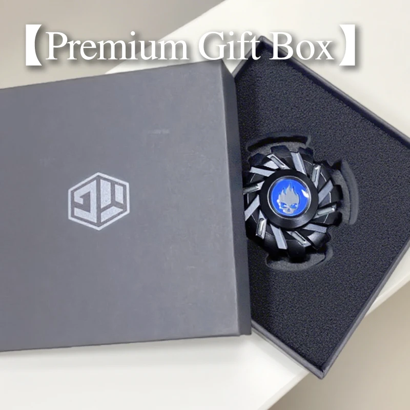 Jouet edc fidget Spinner lumineux tout en métal – Mini ensemble gyroscopique intelligent pour soulager le stress et la mise au point, cadeau pour adultes et enfants