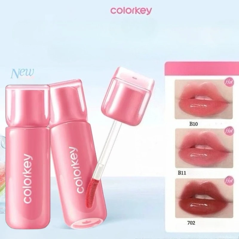 Colorkey Little Ice Block Lip Mirror  Gloss Tint Lipstick Glass Mirror  Hydrating Essence Plumping Gloss Long-lasting Makeup