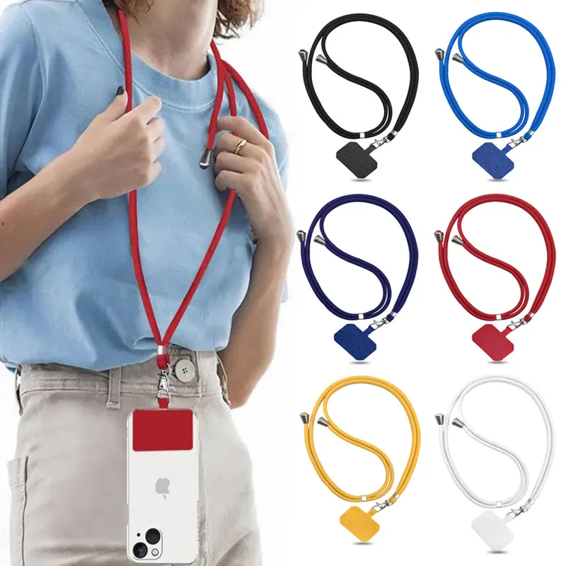 Anti-lost Neck Strap Lanyard For Mobile Phone Universal Adjustable Detachable Safety Crossbody Neck Rope Necklace Strap Cord