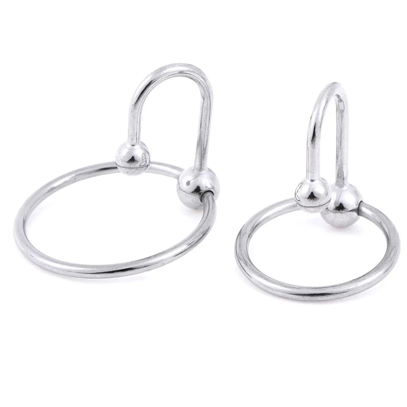 6 Sizes Urethral Dilator Bead Metal Cock Ring Penis Plug Sound Uretral Stimulator Sex Toys For Men Penis Insertion Urethal Plug