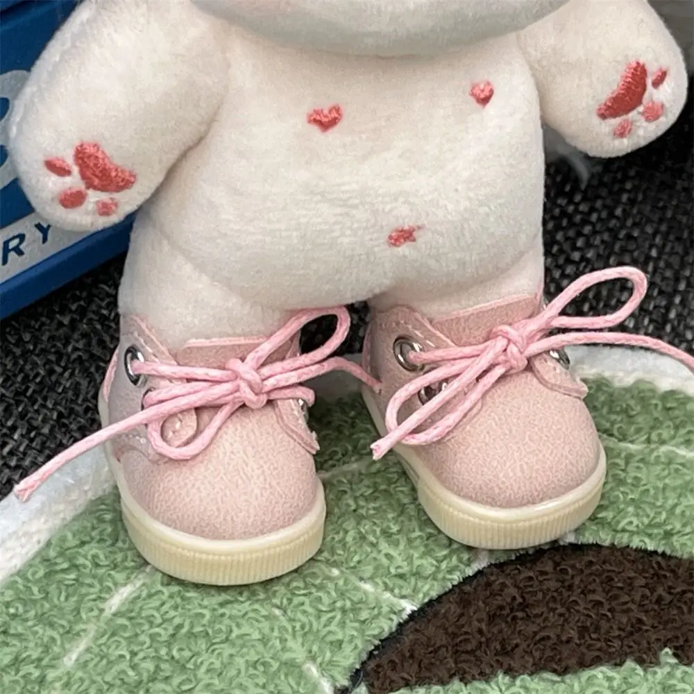 Sentado festa mini sapatos de couro tênis universais sapatos de couro de algodão dos desenhos animados 1 par roupas sapatos acessórios
