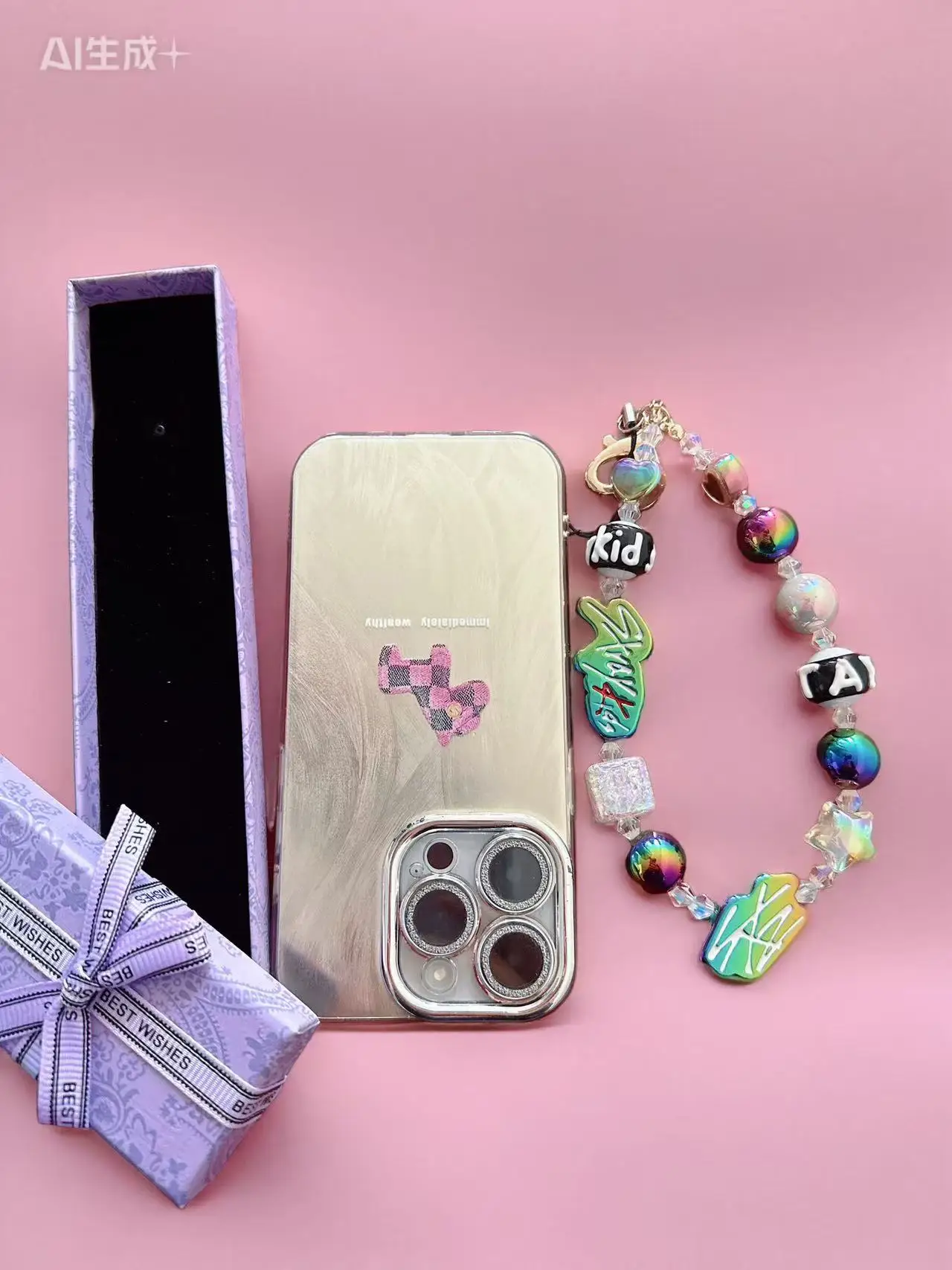 

Cute Stray Kids SKZOO KPOP Beaded Keychain Phone Charm Bag Pendant Creative Kpop Fans Gift birthday GIFT