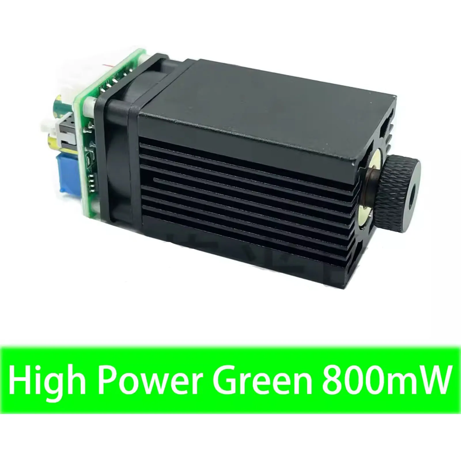 Green High Power 520nm 800mW Laser Module Laser Head 12V Input Band TTL