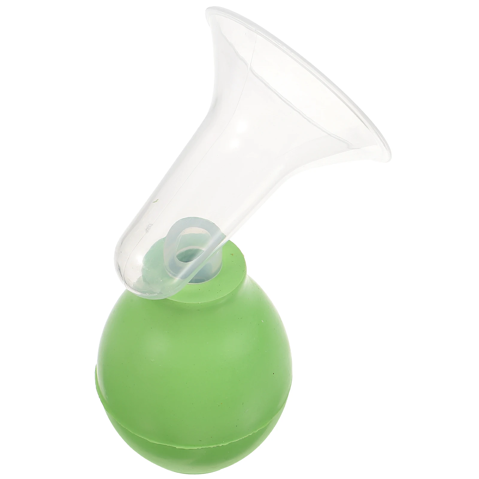 

Manual Breast Pump Green Transparent Suction Ball Durable Safe Easy Use Plastic Horn Design Portable Breastmilk Suction Tool