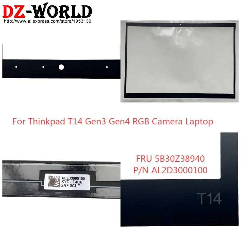 DZ-WORLD LCD-Lünette Aufkleber Abdeckung Bildschirm Frontrahmen Shell Case für Lenovo ThinkPad T14 Gen 3 4 5B30Z38940 5B30Z38986 5B30Z38941 4