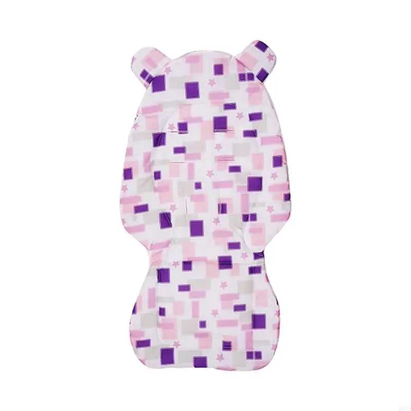 R66D عربة أطفال مزدوجة الجوانب وسادة وسادة مقعد قطنية قابلة للغسل في الغسالة تتميز بتصميم نونسليب لكراسي الدفع العالية