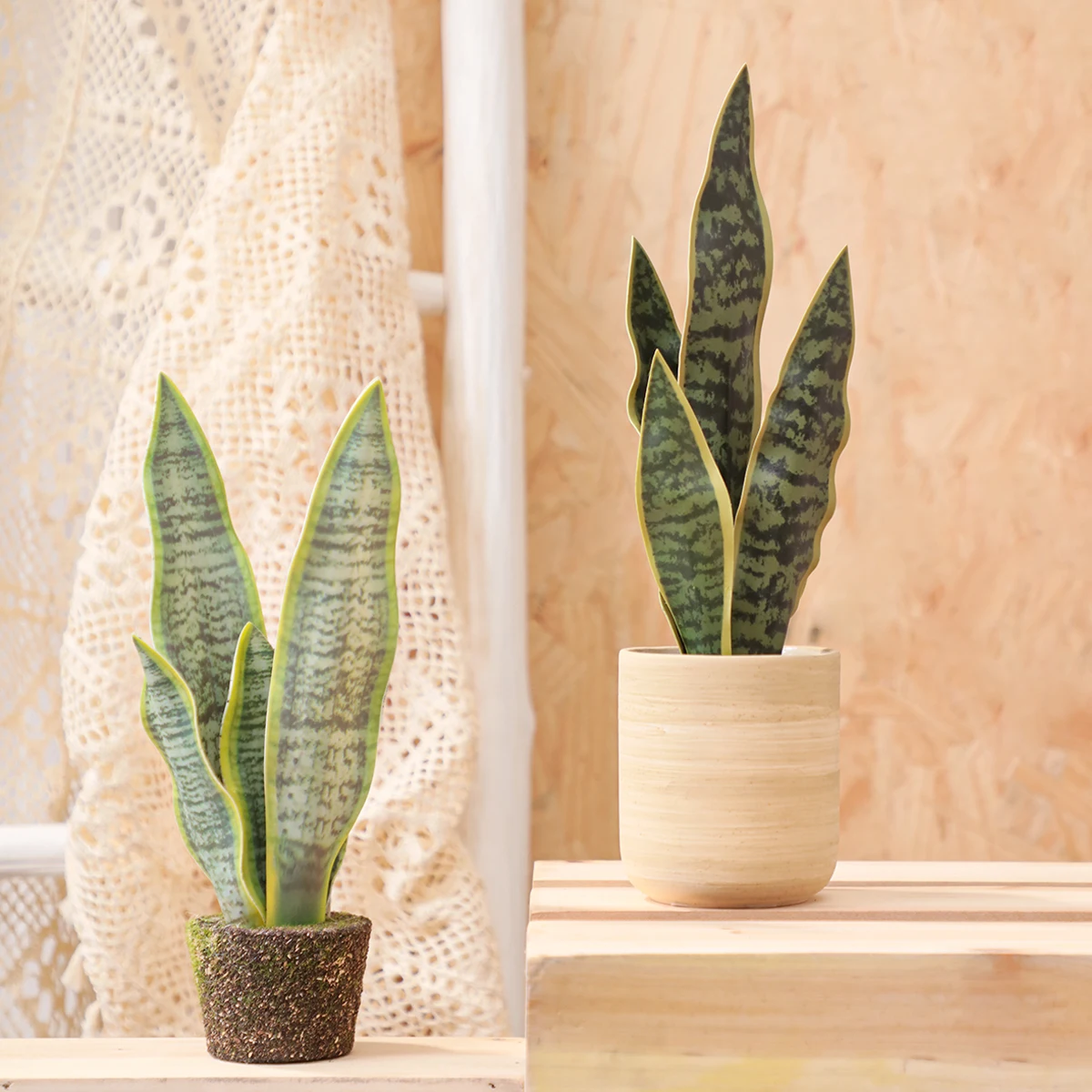SIA FLOWER 1 Pc Artificial Plant w/ Moss Base Fake Hyacinth Lily Of The Valley Flower Potted Plant Wholesale Garden & Home Decor