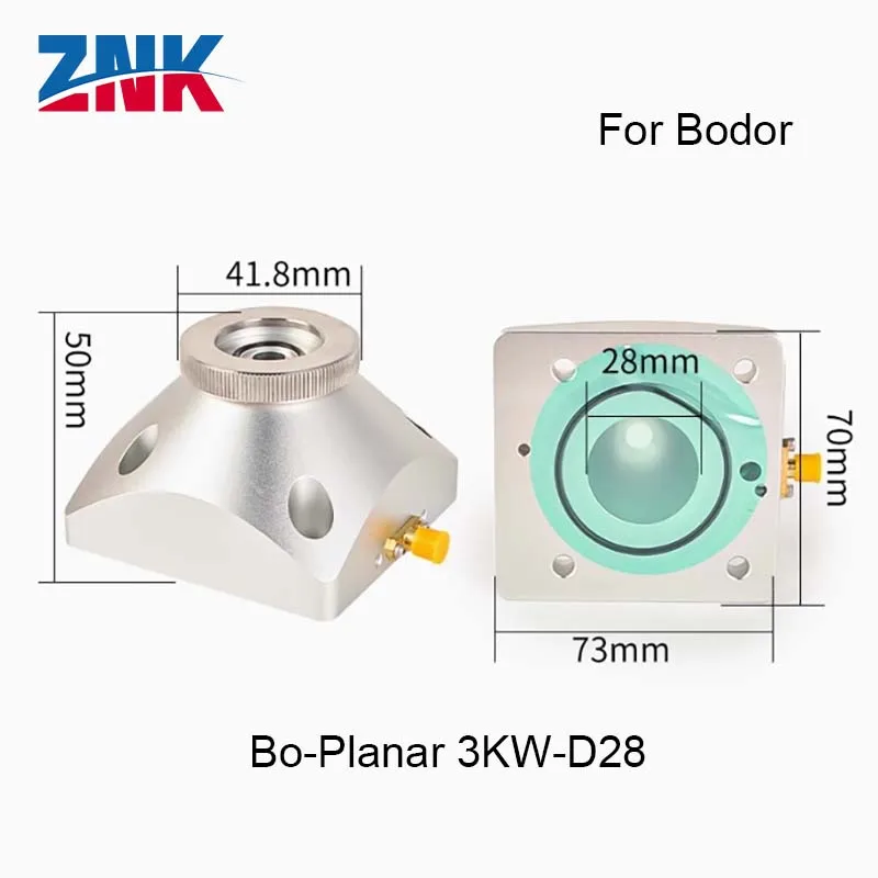 ZNK Bodor Laser Nozzles Sensor Nozzle Connector 3D M3/M4 Planar 3KW 28/32mm Ceramic Connect Head For Fiber Laser Cutting Heads