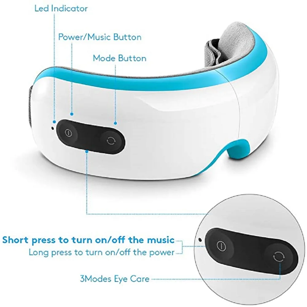 Breo Eye Massager iSee 3S Relief Dark Cicle Heating Function with Airbag Vibration Reduce Strain Eyes Relax Christmas Gift