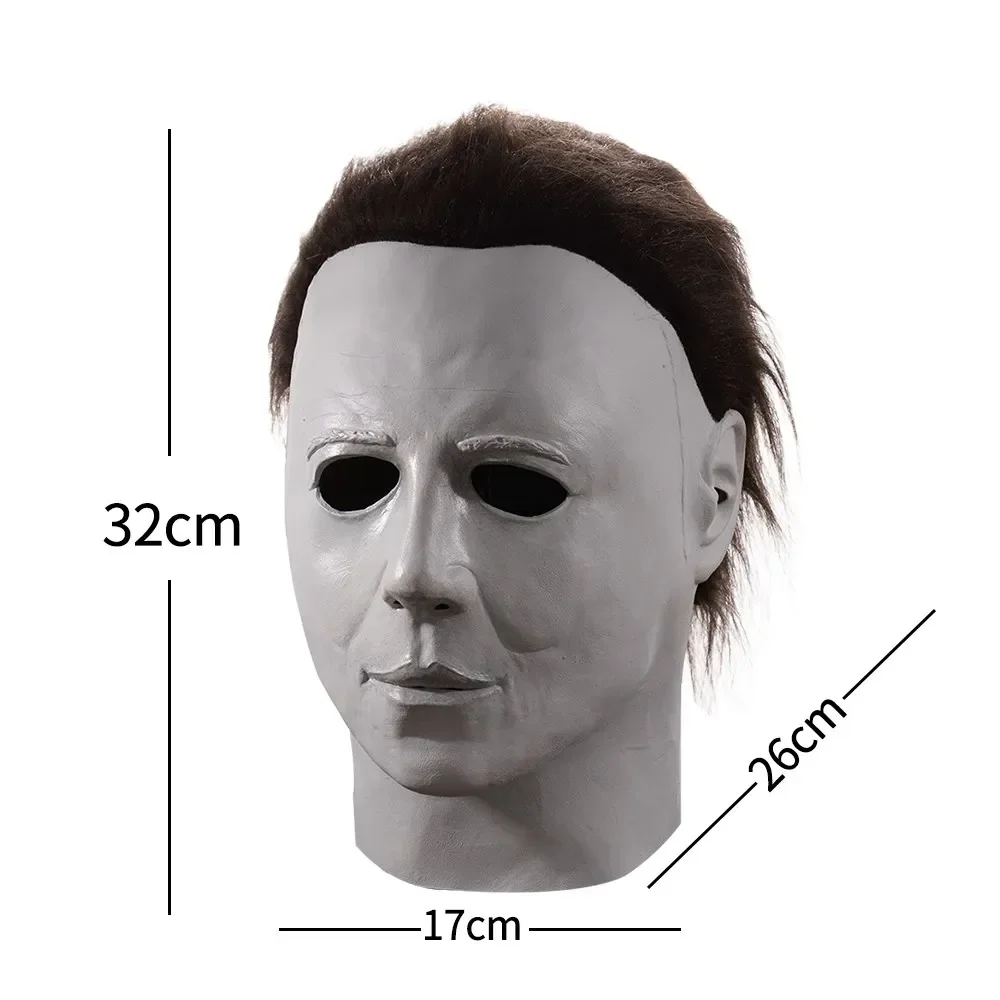 Cosplay Michael Myers Maschere per feste in lattice Testa intera Spaventoso omicidio horror per adulti Spettacolo teatrale di Halloween Pesce d'aprile