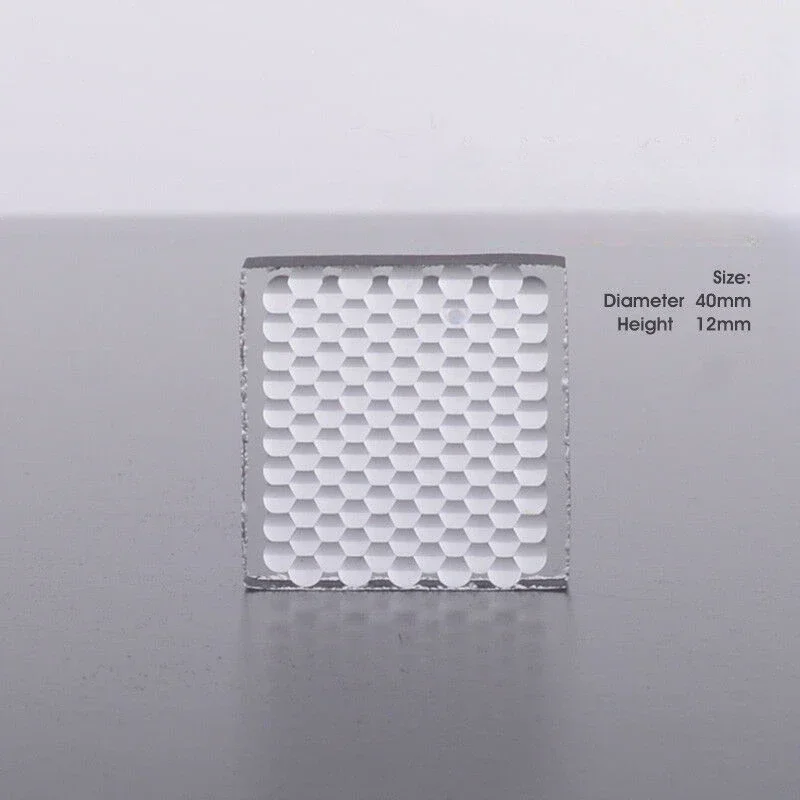 Square 40*40mm Glass Compound Eye Fresnel Lens DIY Projector Accessories Fly's-eye Array Lens for Light Street Lighting