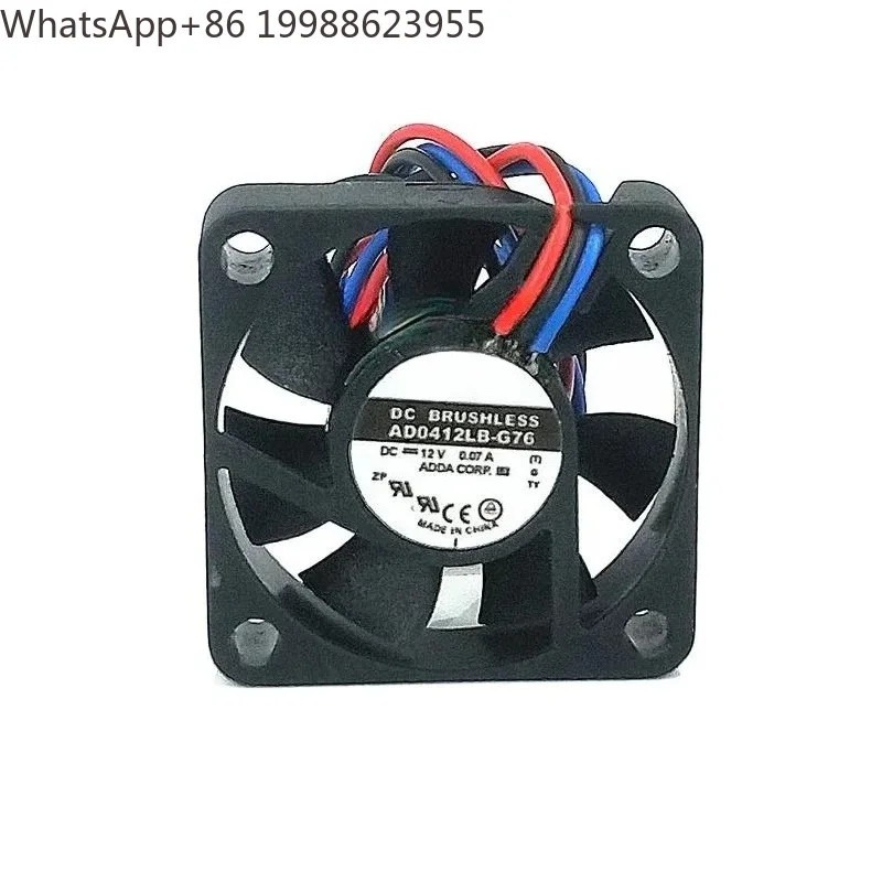 AD0412LB-G76 DC 12V 0.07A 40x40x10mm 3-Wire Server Cooling Fan