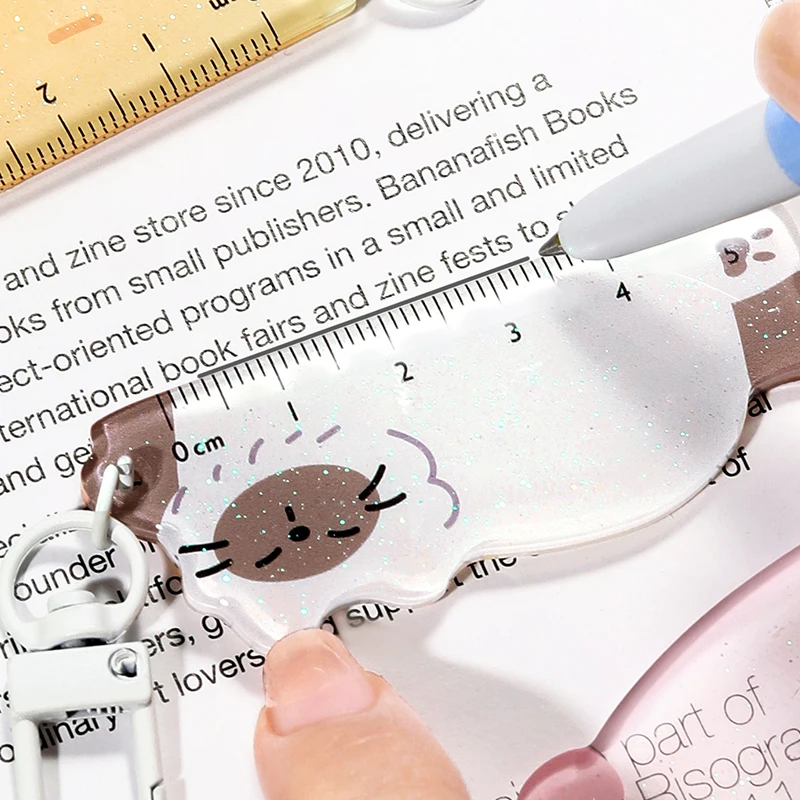 6 نمط باو لطيف مكتب سلسلة مفاتيح مصنوعة من الأكريليك الكرتون رائعتين حقيبة ملحق سيارة الداخلية هدية الديكور ، السيد ورقة