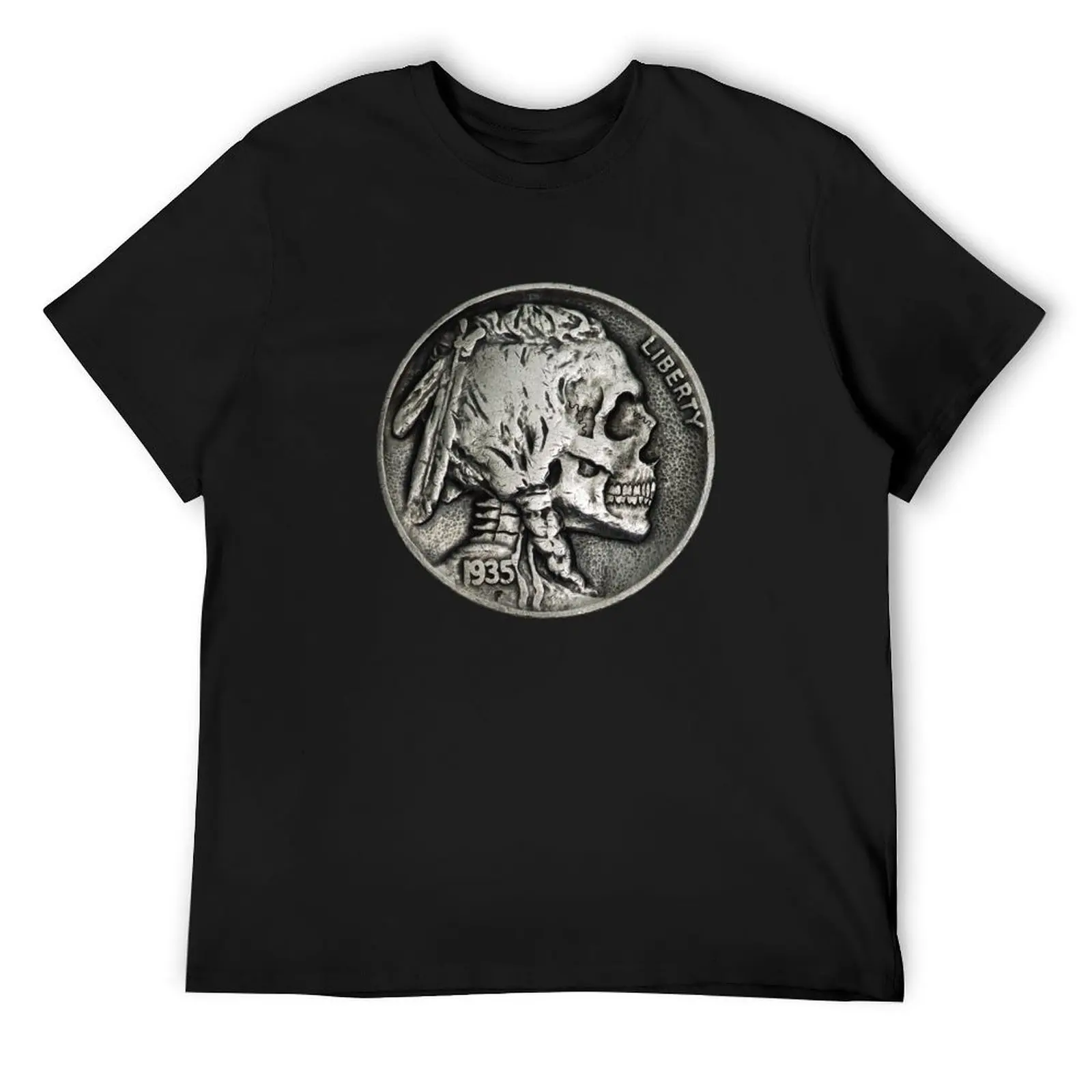 

Indian Head Skull Nickel T-Shirt graphic t shirts boys animal print sweat shirts graphic tee mens t shirts pack