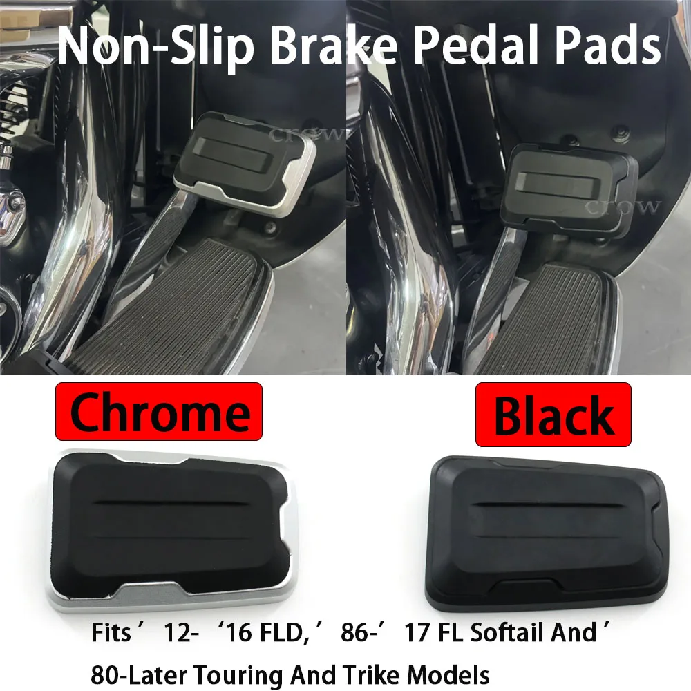 New Motorcycle Accessories Non-Slip Brake Pedal Pads Foot Pedal Pads For Harley Dyna FLD Model 2012 2013 2014 2015 2016