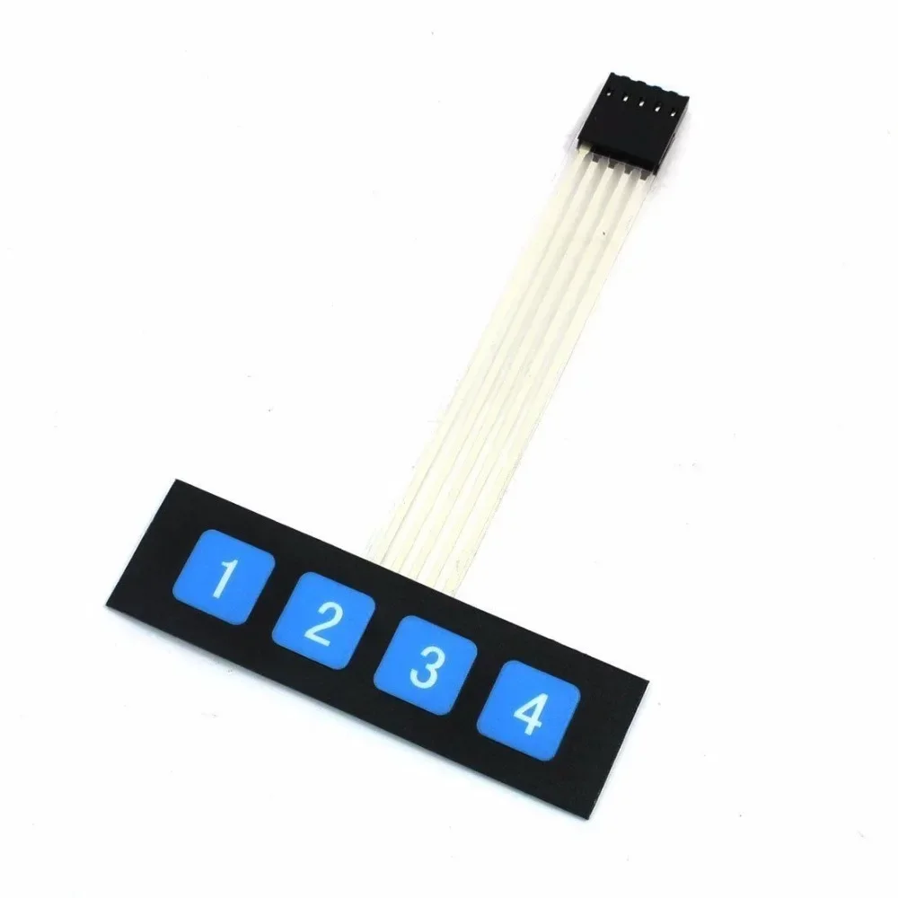 

1x4 4 Key Matrix Membrane Switch Keypad Keyboard Control Panel SCM Extended Keyboard Super Slim for Arduino NEW