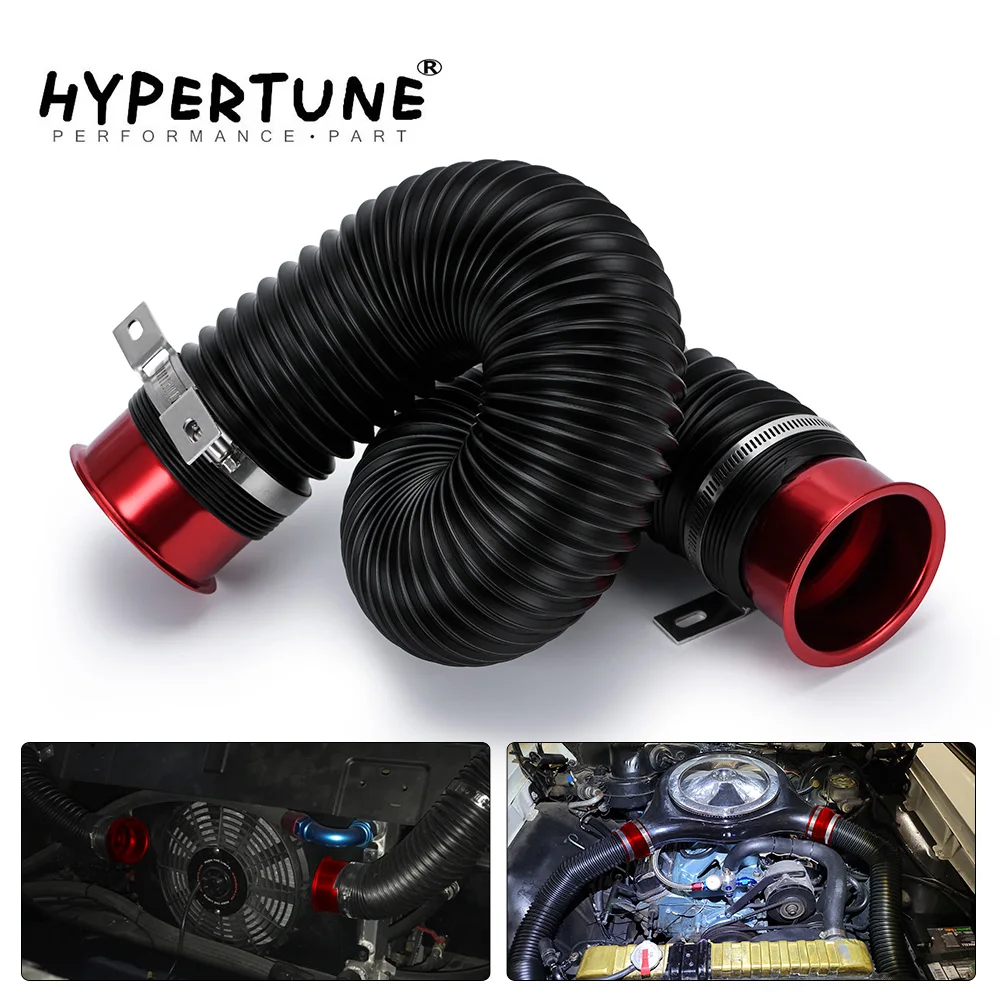 76mm / 3 inch Universal Flexible Car Engine Cold Air Intake Hose Inlet Ducting Feed Tube Pipe With Connector & Braket HT-IMK15R