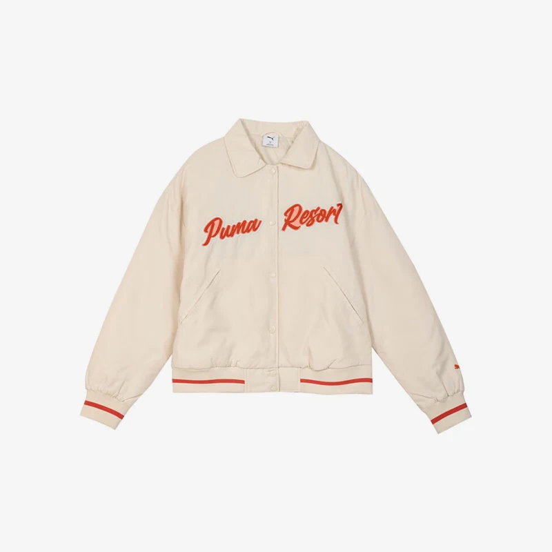 

Puma Womens New Fashion Loose Collar Snap Fastening Sports Jacket 632531-87