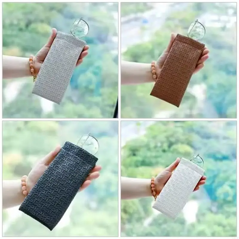 علبة تخزين النظارات بو حقيبة منظمي النظارات الشمسية للنساء للنساء يسافرون