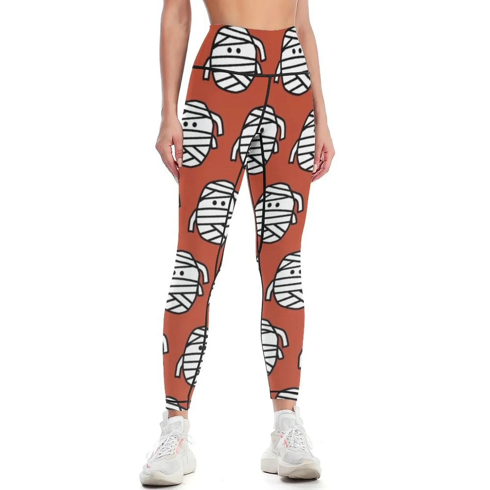 

Halloween Mummy Blob Pattern Leggings push up tights for sporty woman push up Womens Leggings