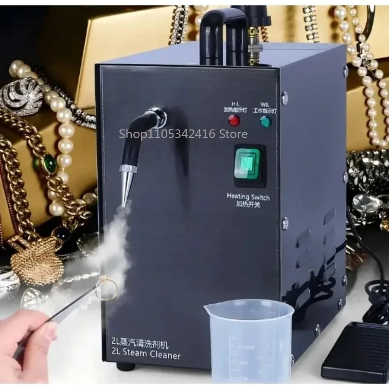 2L Stainless Steel Jewelry Steam Cleaner Gold Equipment & Tools Gem Washer for Gold and Silver Jewelry