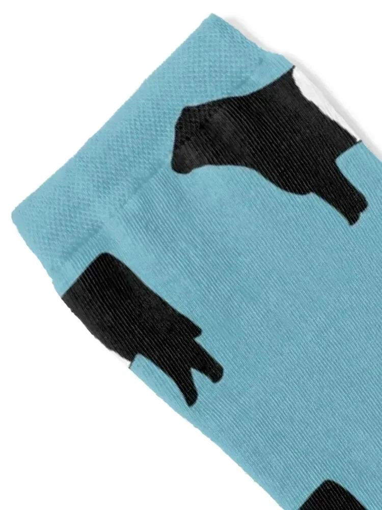 Belted Galloway Cow Socks golf Hiking boots set Socks For Women Men's