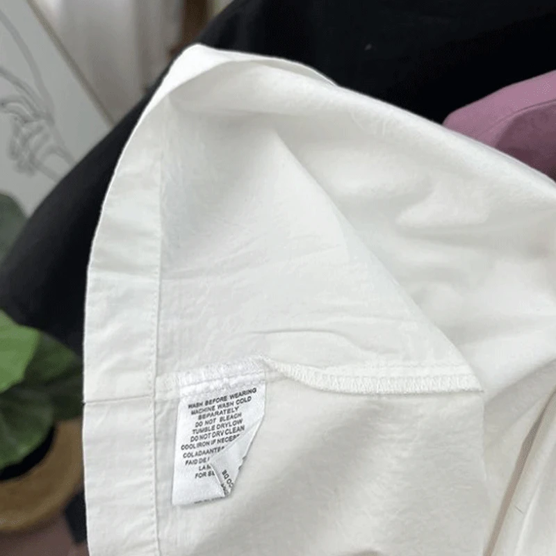 2024 New Summer Elegant Fashion High Waist Women's Shirt Korean Style Retro Loose Casual Short Sleeve Polo Neck Y2K Chic Tops