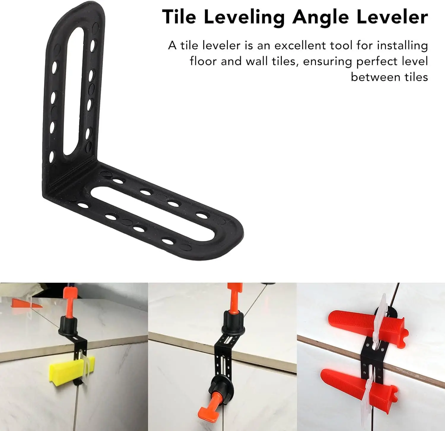 5/50Pcs Professional Tile Angle Leveler Leveling Wall Tile System Tile Height Adjuster Tile Leveling Auxiliary Installation Tool