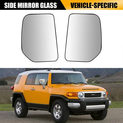 Para 07-14 Toyota FJ Cruiser espejo lateral calefactable vidrio reemplazo izquierdo y derecho desempañamiento eléctrico