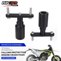 2024 For Husqvarna 701 Frame Slider Crash Protector Enduro Supermoto 2016+ Motorcycle Engine Crash Pad Fairing Guard Axle Slider