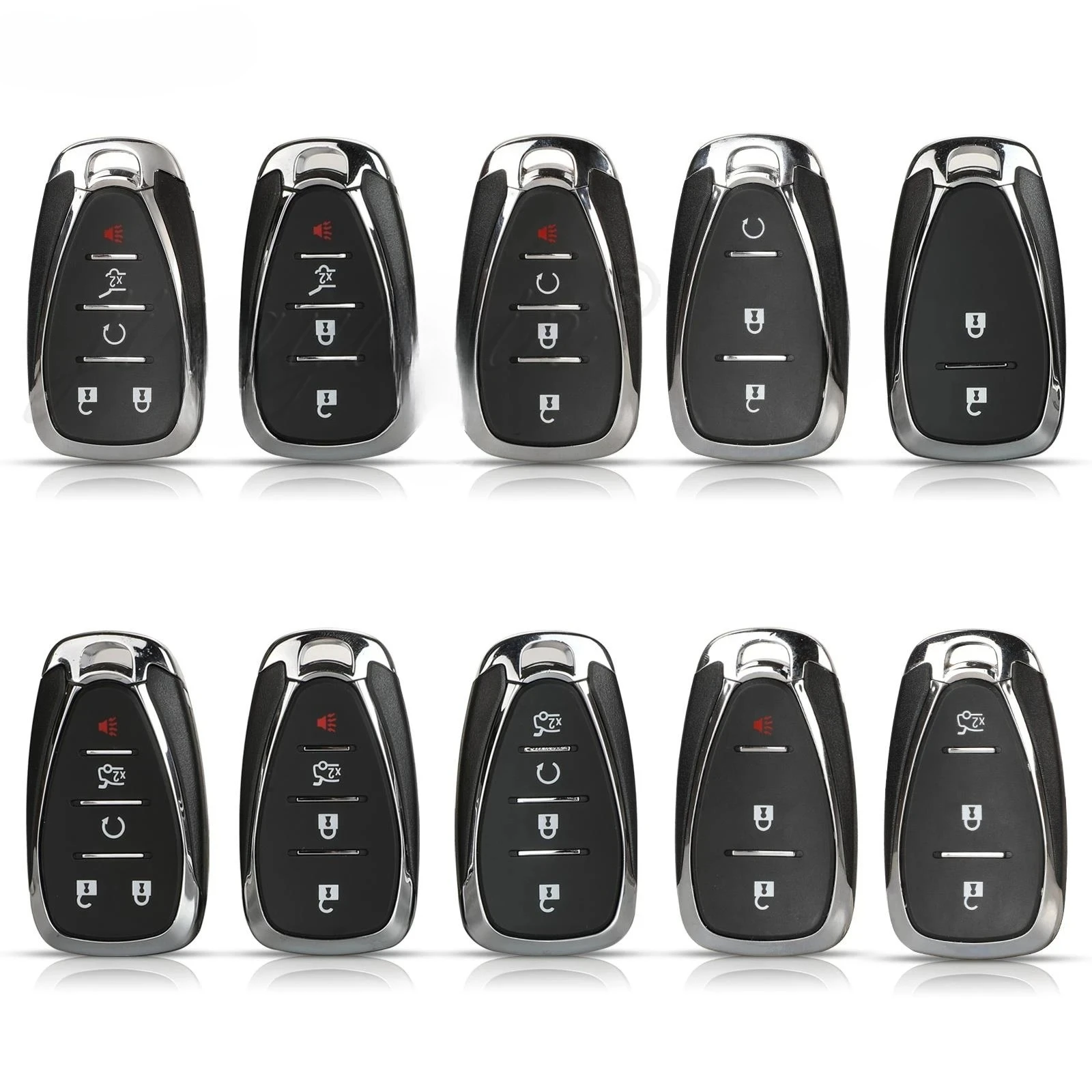 

2/3/4/5/6 Button Remote Car Key Shell Replacement for Chevrolet Cruze Malibu Camaro Equinox Smart Key Fob Body Housing