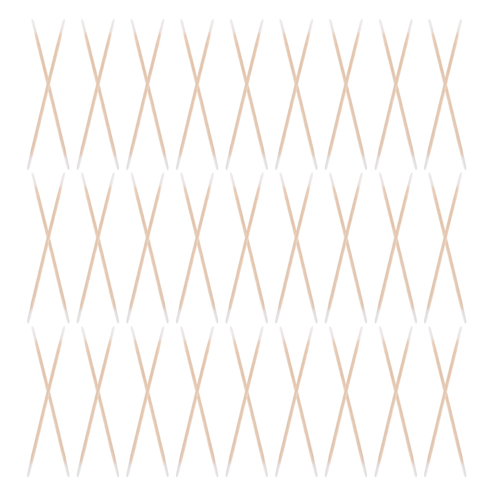 1200 قطعة مسحات قطنية ذات طرف رفيع منظف أظافر عصي قطنية مزدوجة مدببة مقبض خشبي لتنظيف الأظافر الدقيق #3