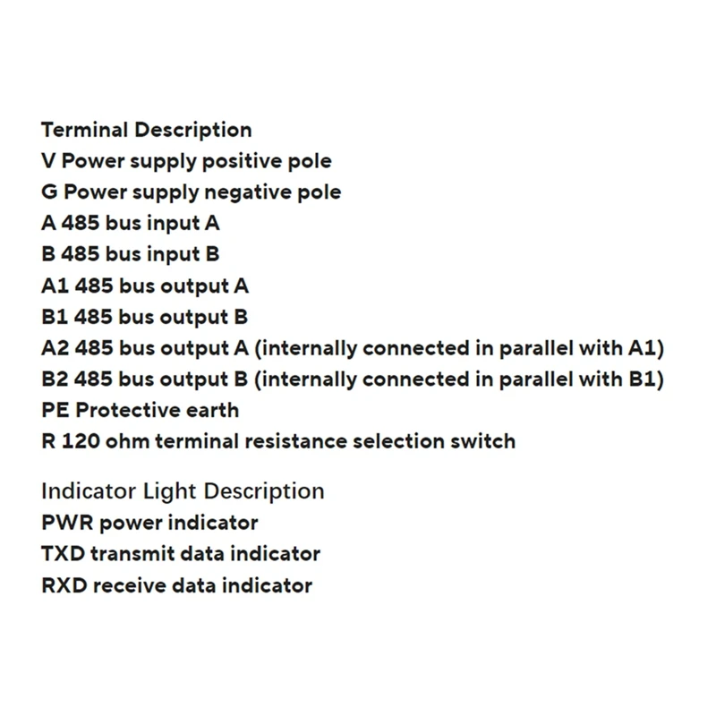 YH-TNGO 485 Hub repeater 2-portowy RS485 Moduł izolacji komunikacyjnej Wzmacniacz sygnału
