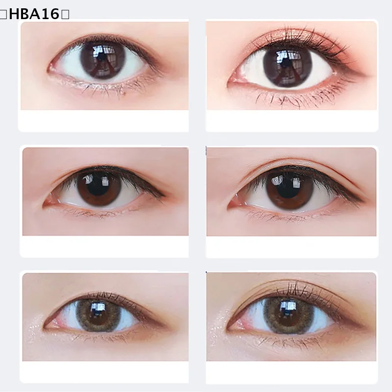 〔HBA16〕10Sheets Invisible Eye-Lifting Sticked Double Eyelid Lift Tape Sticker Eyelid Patches Tool Spray Water Instant Adhesive