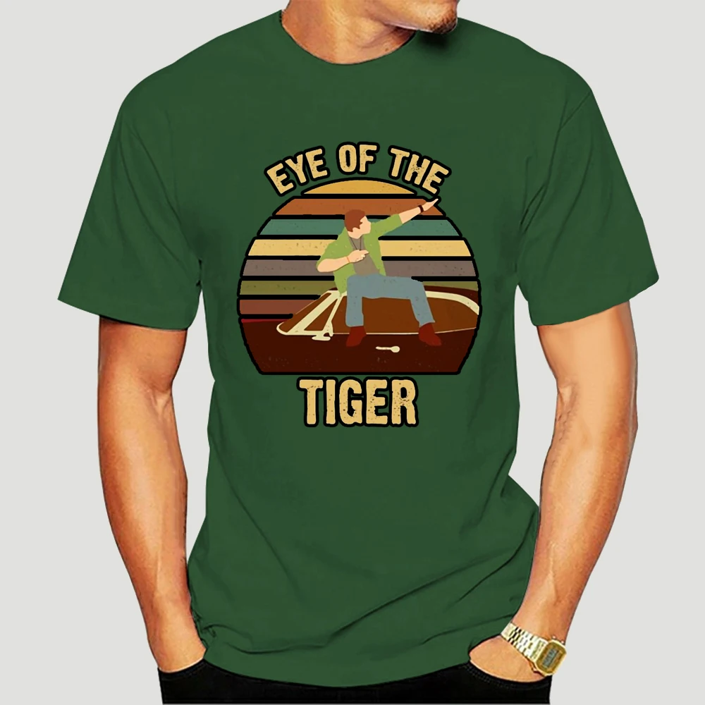 Camiseta Supernatural Dean Eye Of The Tiger Vintage para hombre, camisa negra de algodón S, 4Xl, 6362X