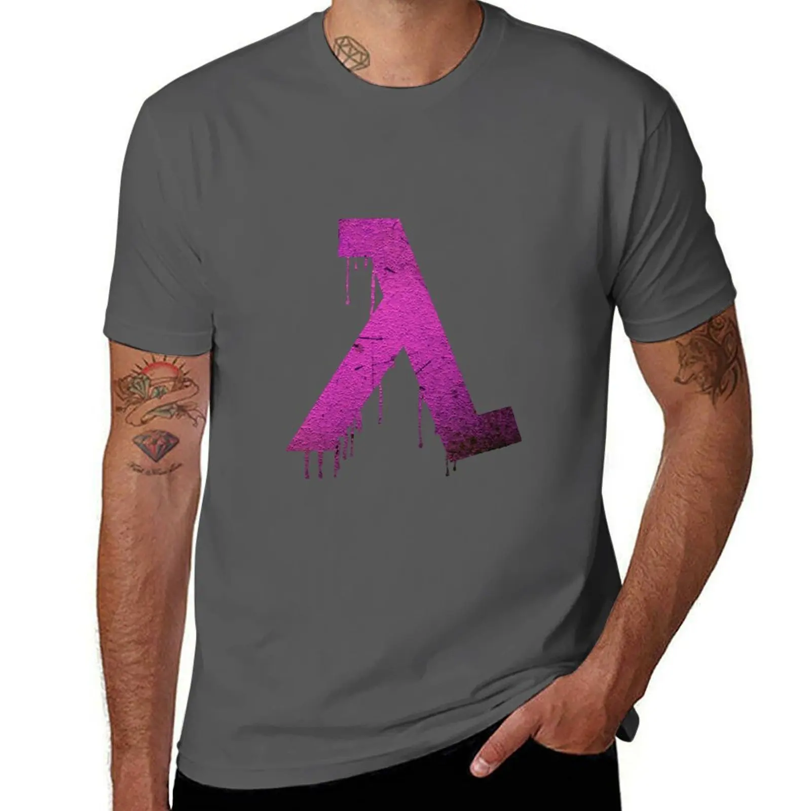 Pink Lambda T-Shirt Thanksgiving Casual Tee