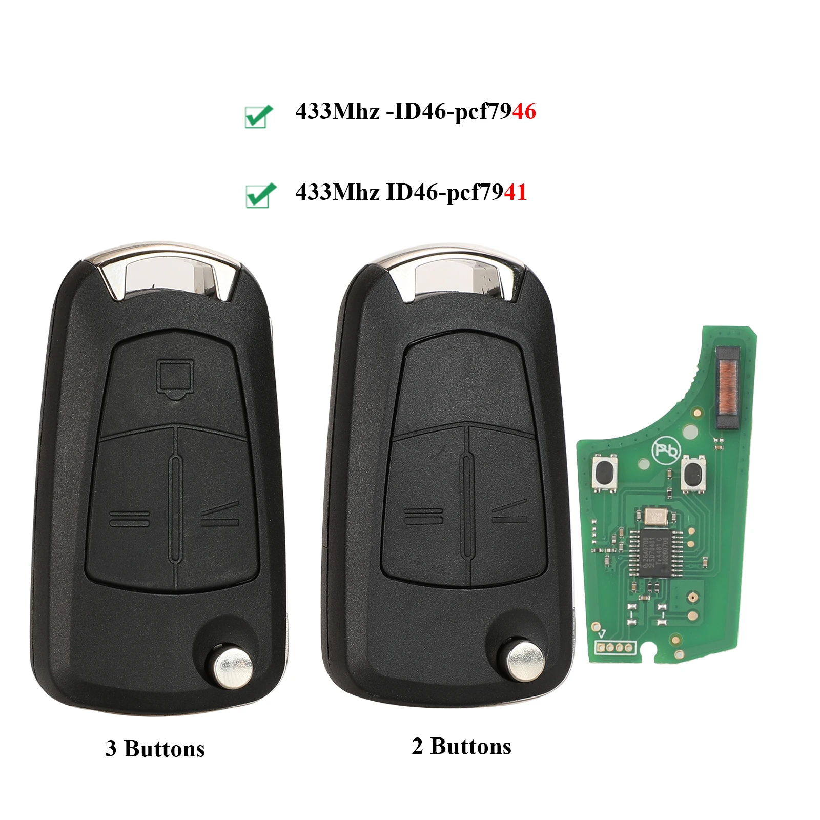 

Jingyuqin автомобильный пульт дистанционного управления PCF7941/PCF7946 ключ для Opel/Vauxhall Astra H 2004-2009, Zafira B 2005-2013 Vectra C 2002-2008 Signium