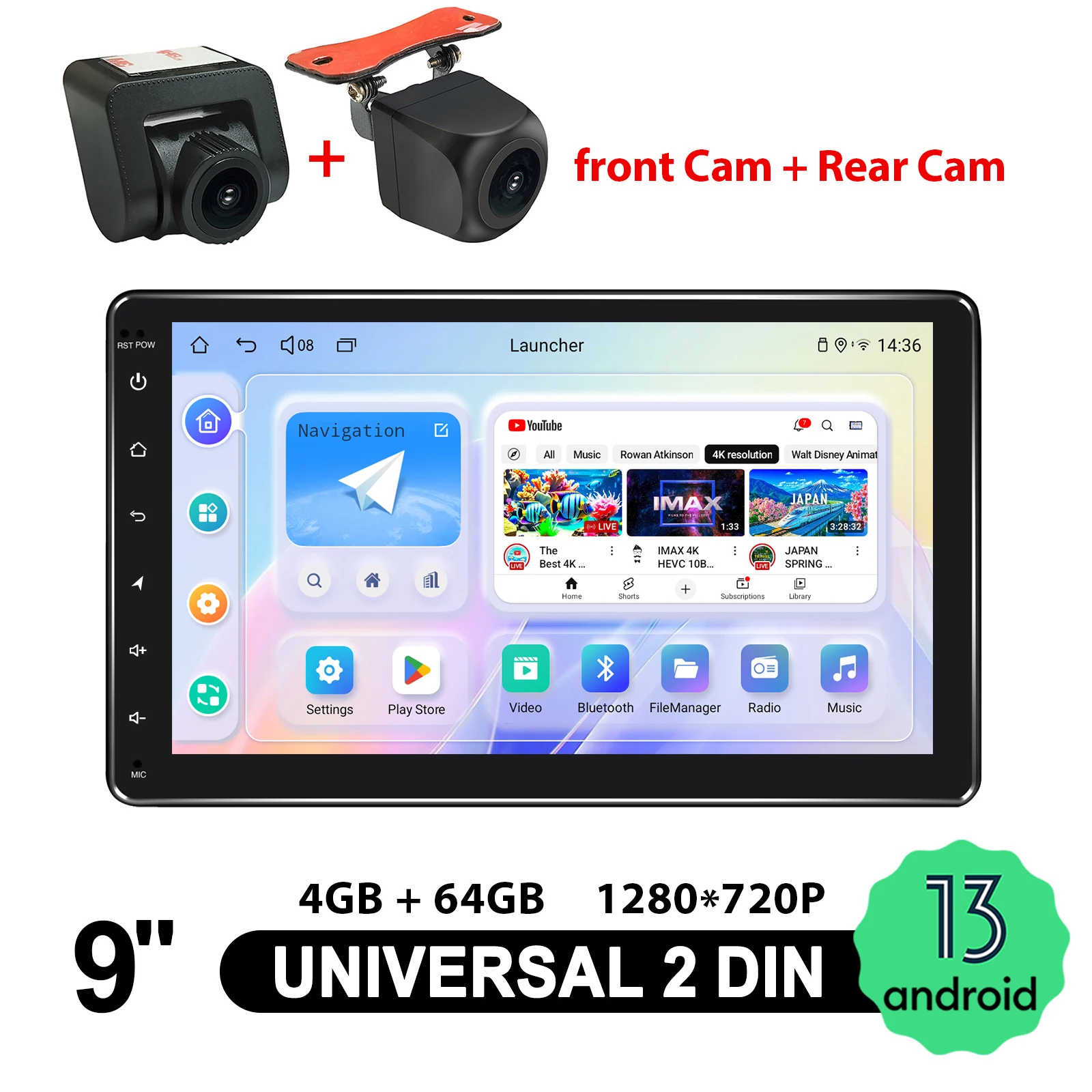 

JOYING 9 inch Autoradio Car Radio Stereo Double 2 Din Head Unit Multimedia Player With Wireless Apple Carplay Android Auto