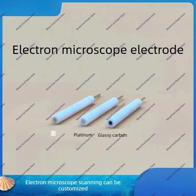 Glassy Carbon Electrode Is Used for Dual Purposes of Electron Microscope Working Electrode and Electron Microscope Electrode.