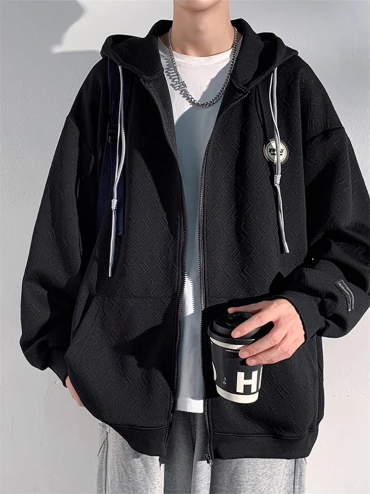 

Модный плотный кардиган-толстовка с капюшоном для подростков, весна-осень, свободный крой, для школы и повседневной носки