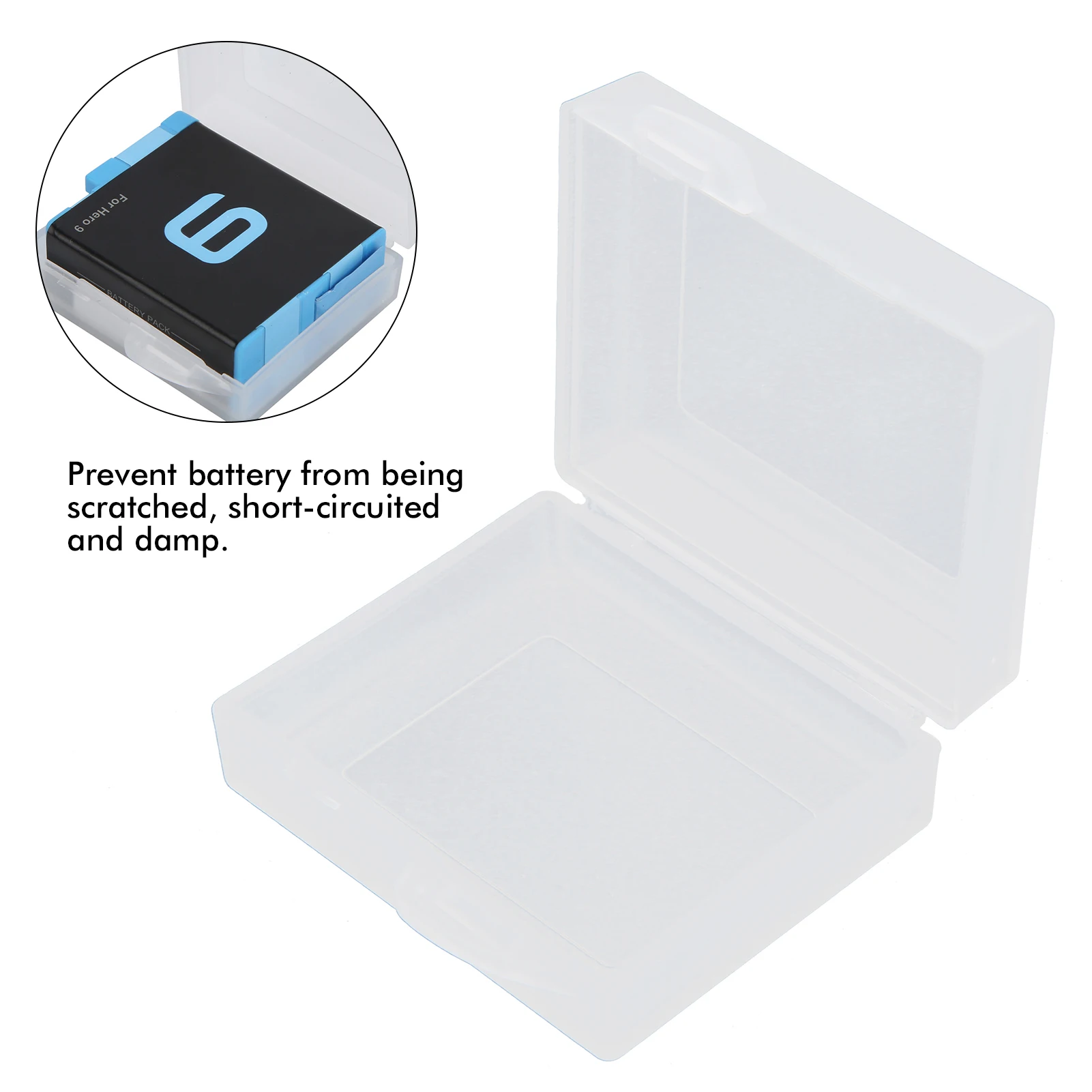 Battery Box for GoPro 9 Battery Storage Box Camera Battery Protective Storage Box Case for GoPro 9 Sports Camera Battery