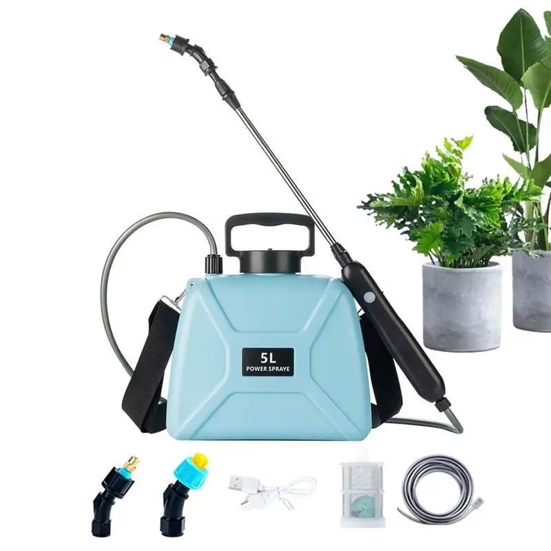 Leistungs starkes elektrisches Sprüh gerät wiederauf lad bares hand gehaltenes Garten bewässerungs sprüh gerät mit ergonomischem Griff Rucksack-Design werkzeug für Rasen