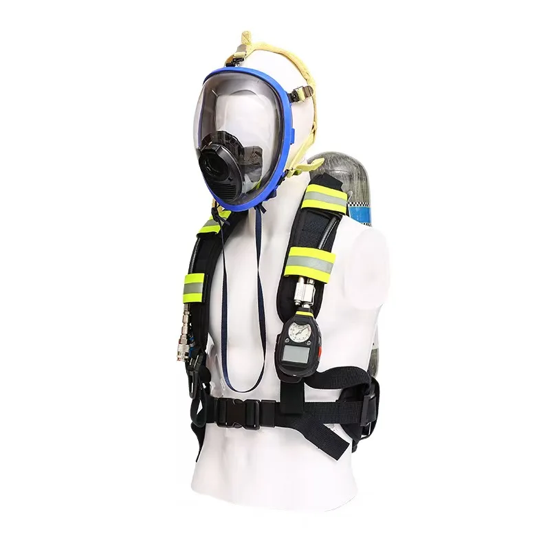 Standard Positive Pressure Fire Air Respirator with 3C Certification Carbon Fiber Rhzk6.8/30 Self-Contained Type