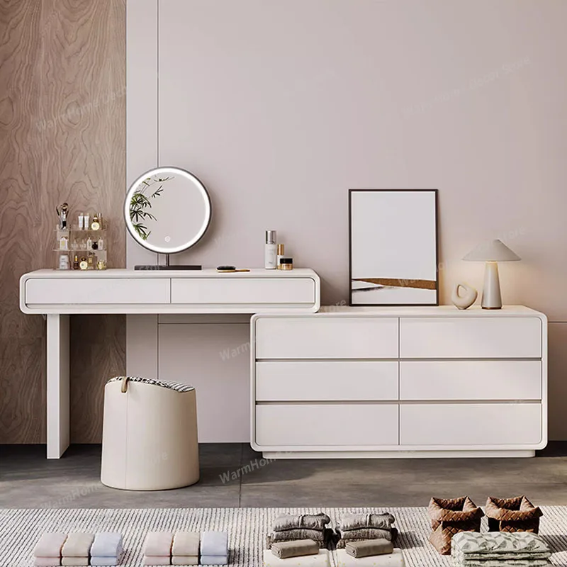 

White Cabinet Vanity Table Living Room Mid Century Closets Makeup Dressing Table Drawers Bedroom Vestidores Acrylic Furniture