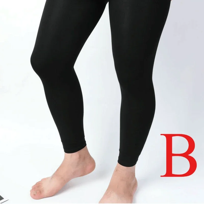 80D Velvet Leggings Men Sexy Pantyhose Thermal Underwear Long Johns High Elastic Stockings Male Trousers Winter Warm Bottom Pant